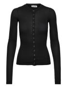 Weekday Slim Long-Sleeved Butt D Cardigan Svart