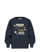 Name It Nmmvion Ls Nreg Sweat Unb Marinblå