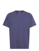 Selected Slhaspen Slub Ss O-Neck Tee Noos Blå