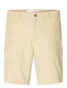 Selected Slhregular-Karl Seersucker Shorts Kräm