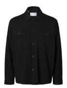 Selected Slhreg Lorent Bi-Stretch Overshirt Svart