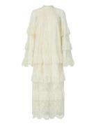 YAS Yasarizona Ls Long Lace Dress - D2D Kräm