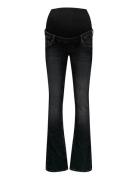 Only Maternity Olmblush Mid Waist Flared Dnm Box Noos Svart