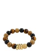Pilgrim Unfold Bracelet Gold-Plated/Brown Brun