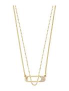 Pilgrim Instant Necklace, 2-In-1 Set, Gold-Plated Guld