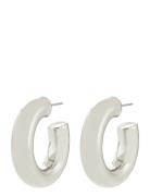 Pilgrim Phase Large Hoops Silver-Plated Silver