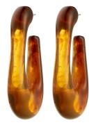 Pilgrim Elijah Earrings Brown Brun