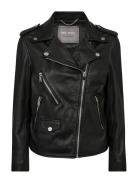 MOS MOSH Mmmitchel Mol Leather Jacket Svart
