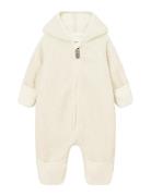 MINI A TURE Matadel Teddyfleece Jumpsuit. Grs Kräm