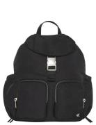 Calvin Klein Flap Nylon Backpack Svart