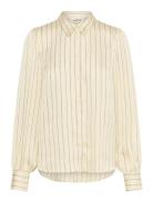 Soaked In Luxury Slioana Paris Striped Shirt Kräm