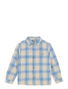 Daily 7 Shirt Check Print Blå