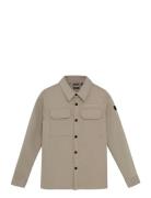Indian Blue Jeans Shirt Jack Twill Stretch Print Beige