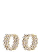 SNÖ Of Sweden Sprinkles Tripple Crystal Ring Ear Guld