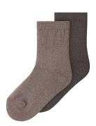 Name It Nmfwakta Wo/Vi 2P Sock Brun