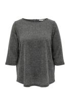 ONLY Carmakoma Carmartha 3/4 Top Jrs Grå