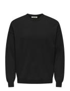 ONLY & SONS Onsjob Rlx Ls Boucle Crew Knit Svart