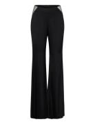 ROTATE Birger Christensen Mid Waist Flared Pants Svart