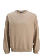 Jack & J S Jornorrebro Emb Sweat Crew Noos Beige