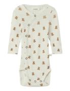 Lil'Atelier Nbnnalu Wo/Mo Ls Slim Wrap Body Lil Kräm