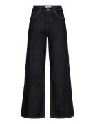 Mango Low Waist Wide Leg Jeans Marinblå