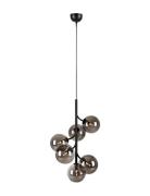 Markslöjd Lighting Callisto Pendant 6L Black/Smoke Svart