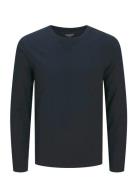 Jack & J S Jjeorganic Basic Tee Ls O-Neck Noos Marinblå