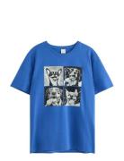 Lindex T Shirt Schoolstart Blå