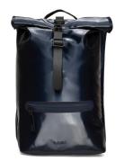 Rains Rolltop Rucksack W3 Marinblå