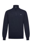 GANT Superfine Lambswool Half Zip Marinblå