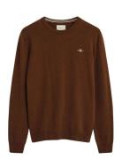 GANT Superfine Lambswool C-Neck Brun