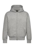 Jack & J S Jcocover Scuba Sweat Zip Hood Noos Grå