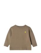 Fliink Alvin Ls Smiley Sweatshirt Beige
