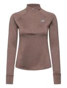 New Balance Athletics Heat Grid 1/2 Zip Brun