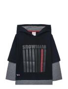 Boboli Knit Hooded T-Shirt Svart