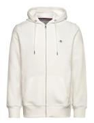 GANT Reg Shield Full Zip Hoodie Vit