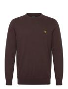 Lyle & Scott Cotton Merino Crew Neck Jumper Brun