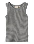 Wheat Wool Singlet Iggy Blå
