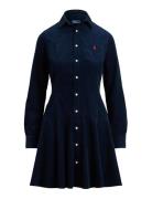 Polo Ralph Lauren Cotton Corduroy A-Line Shirtdress Marinblå