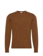 Calvin Klein Ls 100% Merino Crew 14Gg Brun