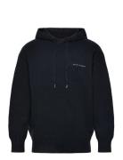 Lyle & Scott Script Knitted Hoodie Svart