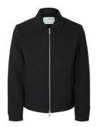 Selected Slhphilip Wool Blend Jkt Noos Svart