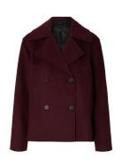 Selected Slfalma Wool Blend Jacket Noos Burgundy