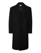 Selected Slhmilos Wool Blend Relaxed Coat #S Svart