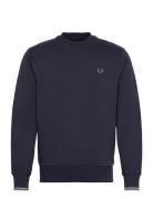 Fred Perry Crew Neck Sweatshirt Marinblå