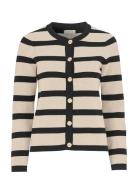 Newhouse Arly Striped Cardigan Beige