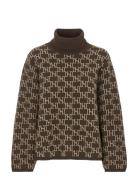 Newhouse Alva Logo Turtleneck Brun