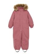 Minymo Snow Suit W. Fur Rosa