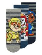 Name It Nmmsommer Paw 3P Sock Cplg Marinblå