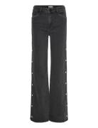 Dante6 Dante6-Belvina Button Up Wide Leg Jeans Svart